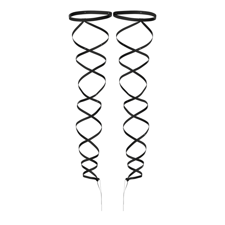 Rhinestone Leg Wrap Black